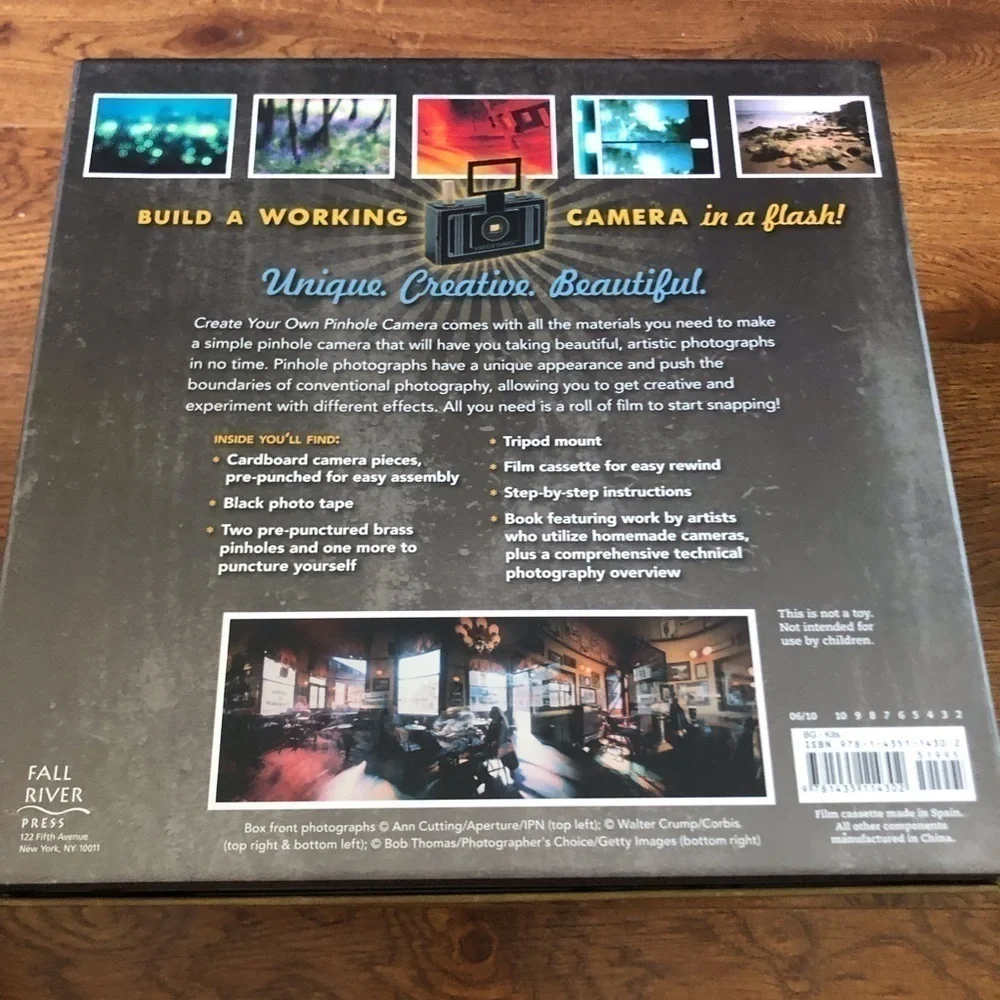 Create your own pinhole camera kit set